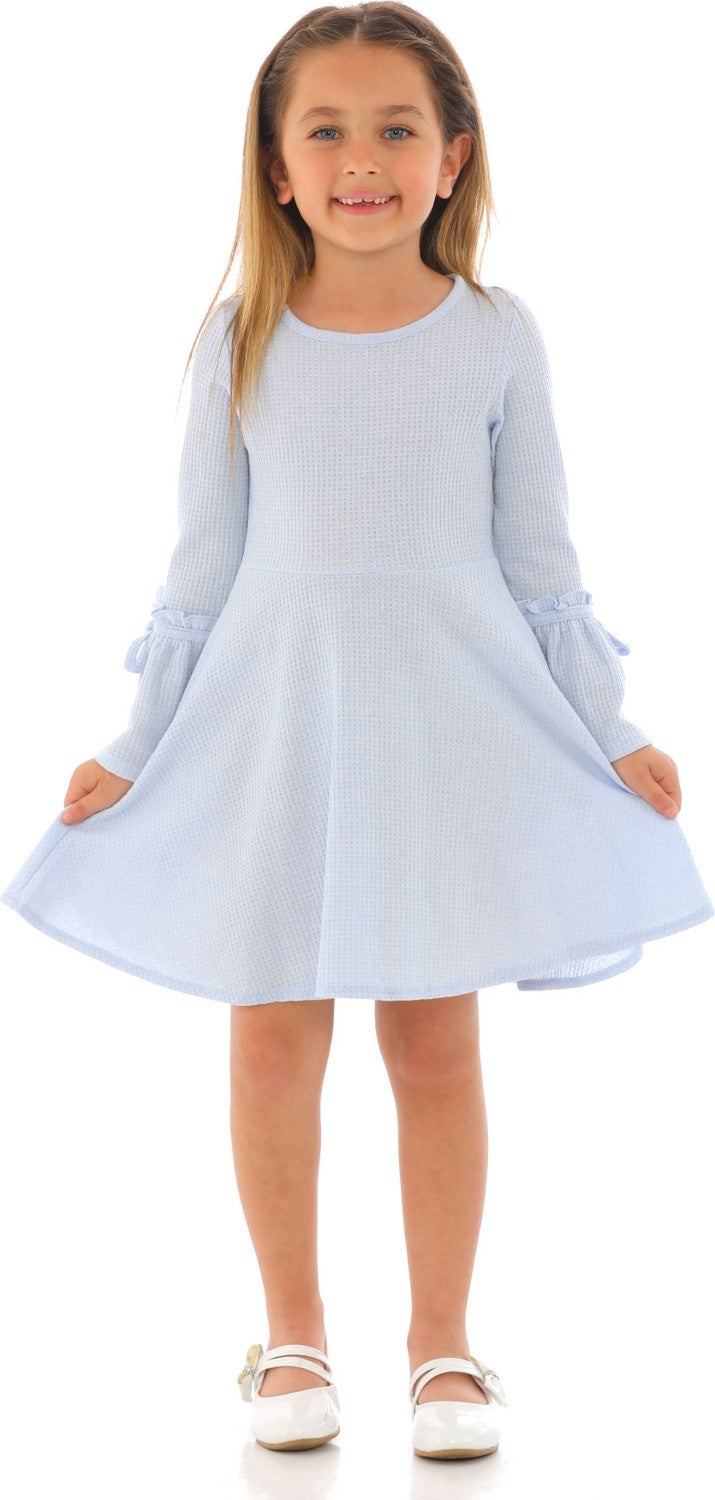 Zepkids Girl Blue Long Sleeve Dress  - Image 1