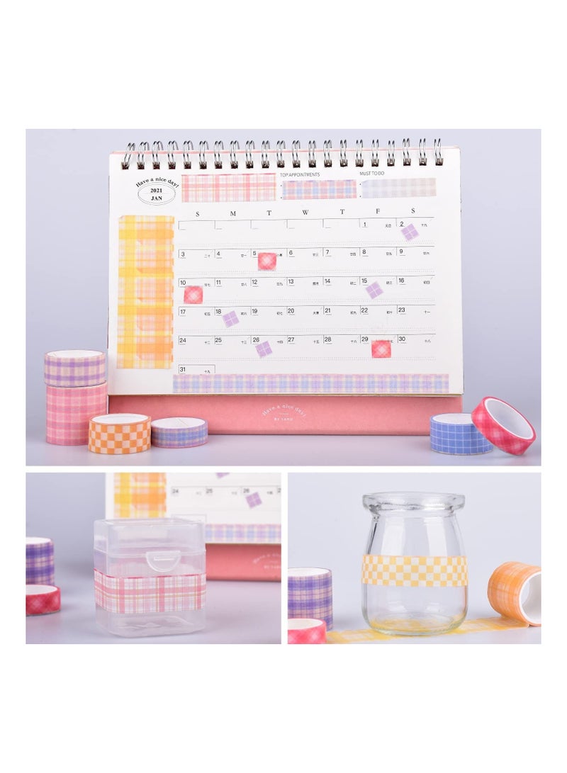 سيوسي مجموعة أشرطة واشي شبكية 20 لفة ، مجموعات أشرطة إخفاء زخرفية ملونة وجمالية لسجلات القصاصات ، والمذكرات ، وحرف الأطفال اليدوية ، ومستلزمات سكرابوكينغ - Image 5