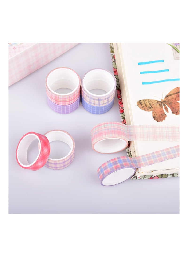 سيوسي مجموعة أشرطة واشي شبكية 20 لفة ، مجموعات أشرطة إخفاء زخرفية ملونة وجمالية لسجلات القصاصات ، والمذكرات ، وحرف الأطفال اليدوية ، ومستلزمات سكرابوكينغ - Image 4