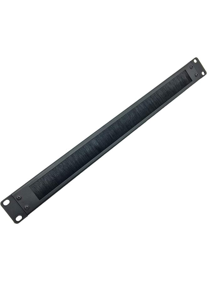 1U Disassembled Rack Mount Cable Management Panel with Brush for Cable Entry for 19-Inch Rack or Cabinet for Network Server Rack Cabinet Enclosure - High Density Filler - Image 1