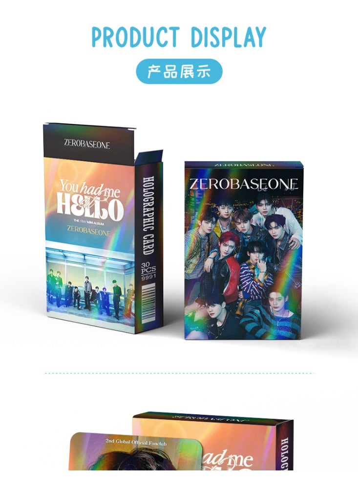 NIBEMINENT 30 Pcs Kpop ZEROBASEONE ZB1 Lomo Cards Card For Fans Collection Gifts - Image 2