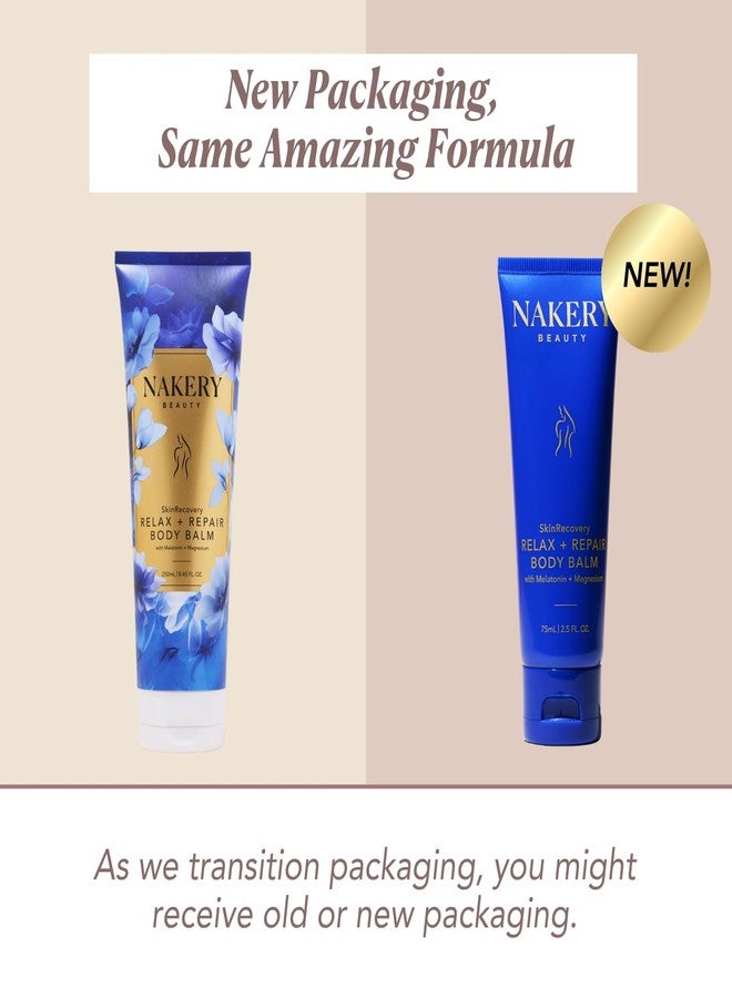 Nakery SkinRecovery Relaxing Magnesium Balm - Skin Tightening Cream for Body with SepiLift & Retinol - Muscle Balm with Melatonin for Restful Sleep - Hydrating Dry Skin Cream with Shea Butter - Image 2