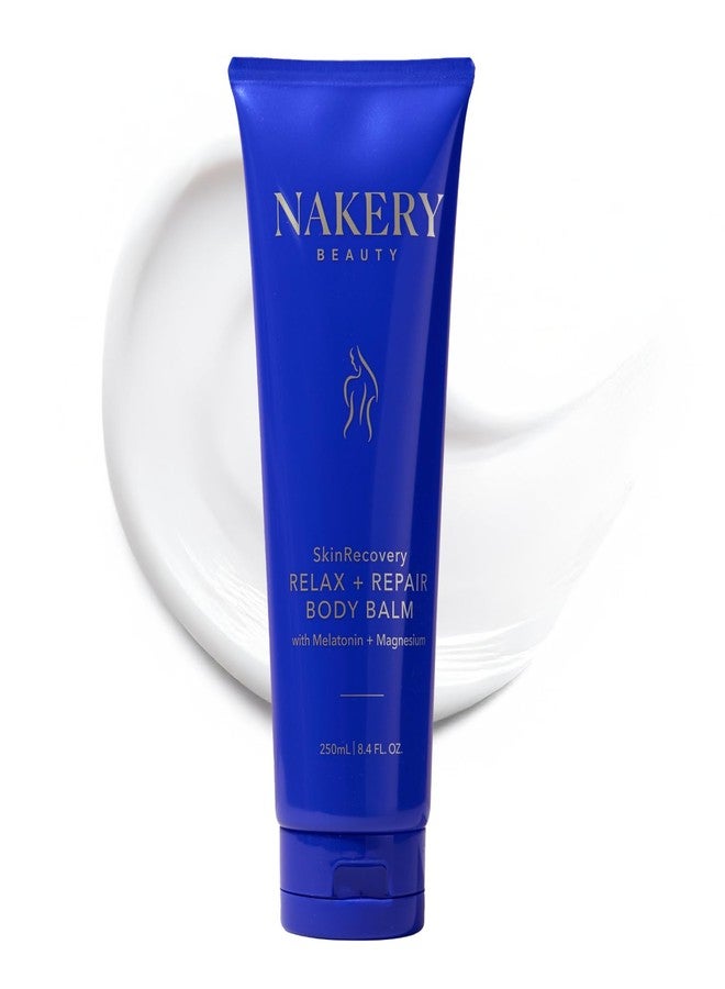 Nakery SkinRecovery Relaxing Magnesium Balm - Skin Tightening Cream for Body with SepiLift & Retinol - Muscle Balm with Melatonin for Restful Sleep - Hydrating Dry Skin Cream with Shea Butter - Image 1