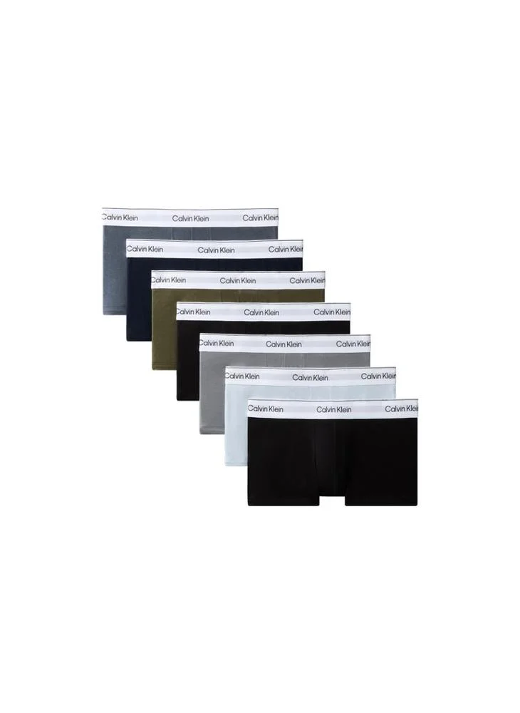 Calvin Klein 7 Pack Low Rise Trunks - Icon Cotton Stretch