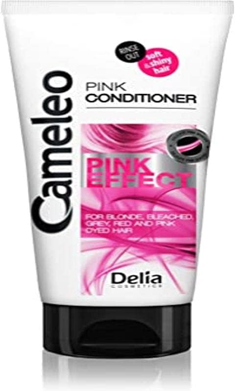 Cameleo Pink Effect Conditioner with Grapefruit Extract for Blonde Bleached Red Pink Dyed Hair Soft Shine Hair with Rose Highlights No Parabens Salt 200 ml Pack of 1