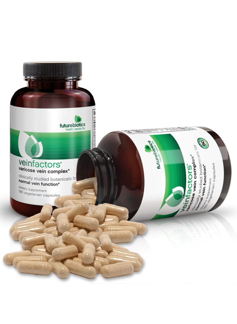 Futurebiotics VeinFactors, Varicose Vein Complex, 180 Vegetarian Capsules - Image 3