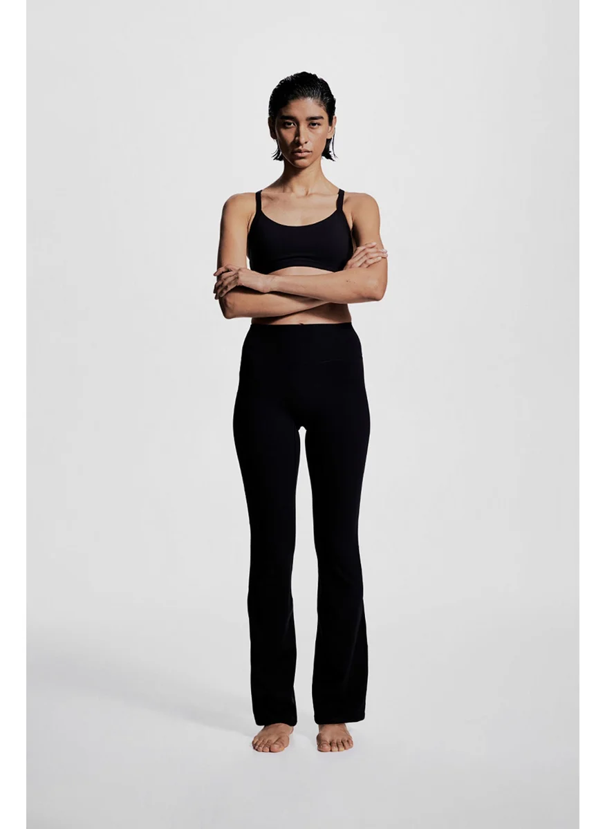 H&M Flared Sports Leggings In Softmove™