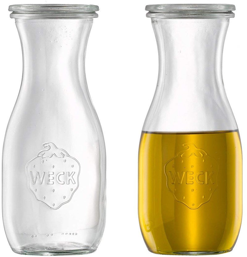 Weck Juice Jar  2 764 12Liter jar with Rubber Rings Steel Clamps Glass Lids