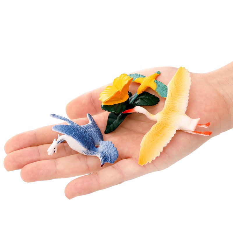 ZENFUN 29 Pieces Realistic Bird Animals Figurines, Mini Bird Model, Birds Cake Cupcake Topper, Parrot Figurine, Miniature Birds Animal Figure for Birthday Party Supply - Image 5