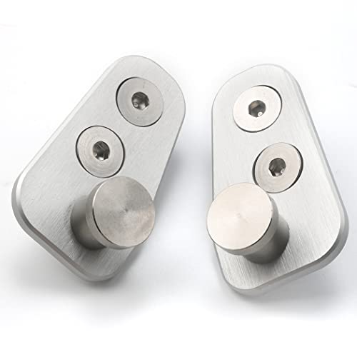 Jetuplusllc Pair Aluminium Door Striker Door Pin Adapter for Jeep CJ7 76-80 Late Model Doors - Image 3