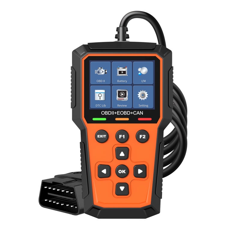 M519 OBD2 Scanner for Car, 2.8" HD Color Screen Diagnostic Tool with 40,000+ DTC Library, Enhanced Engine Fault Code Reader with I/M Readiness, Real-Time Data Stream & Type-C Software Upgrade - Image 1