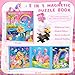 JUANCHI 3x20 Pieces Puzzles for Kids Ages 46 Magnetic Puzzles for Kids Ages 35 MermaidPrincessUnicorn 3 in 1 Car Airplane Road Trip Activities Toys for 3 4 5 6 Girls - Image 4