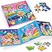 JUANCHI 3x20 Pieces Puzzles for Kids Ages 46 Magnetic Puzzles for Kids Ages 35 MermaidPrincessUnicorn 3 in 1 Car Airplane Road Trip Activities Toys for 3 4 5 6 Girls - Image 2