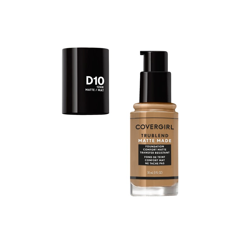 Covergirl Trublend Matte Made Liquid Foundation, D10 Golden Caramel, 1.014 Fl Oz - Image 2