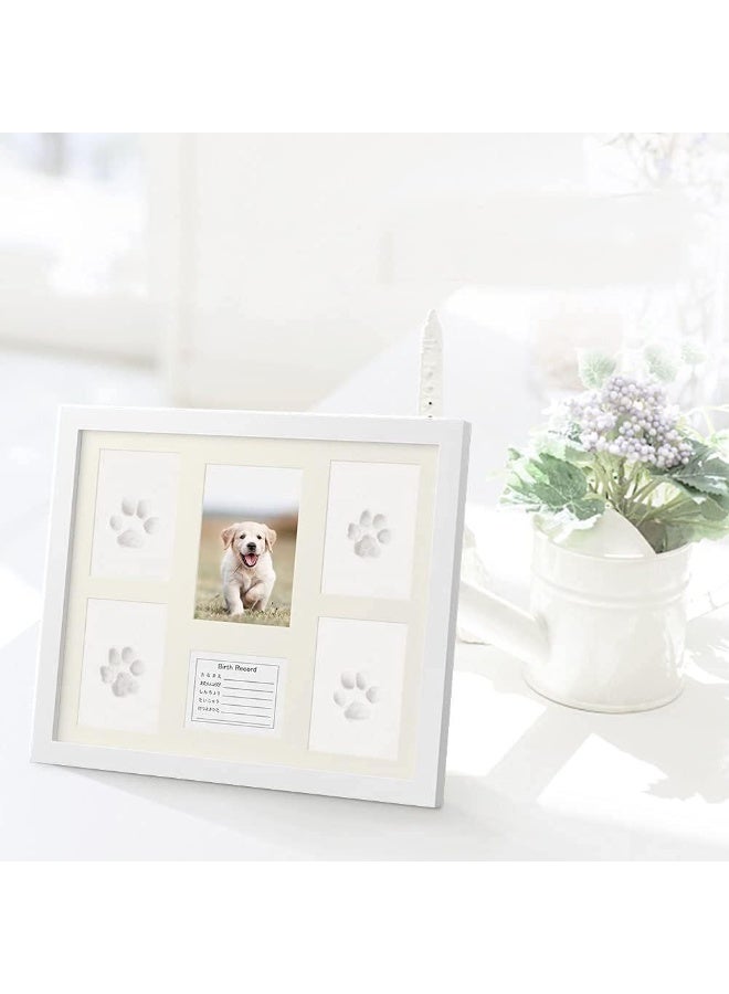 Womdee Baby Clay Handprint Footprint Kit Picture Frame, Perfect for Baby Gifts, Memory Photo Frame - Newborn Baby Keepsake Frames Plaster Kit Photo Frame - Image 2