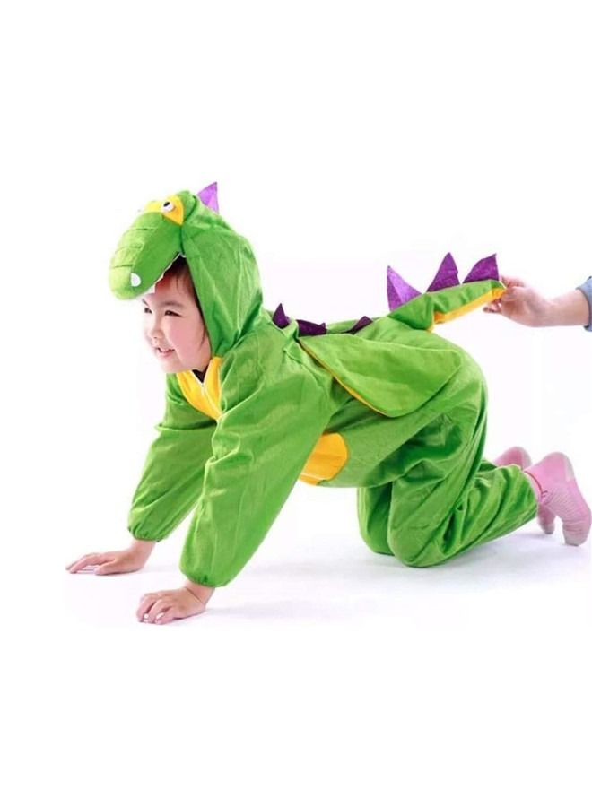 Beauenty Dinosaur Toy Animal Tights Role Play Costume Green  - Image 2