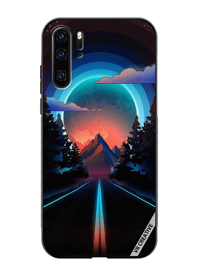 VR CREATIVE Protective Case Cover For Huawei P30 Pro Road To Paradise Design Multicolour - Image 1