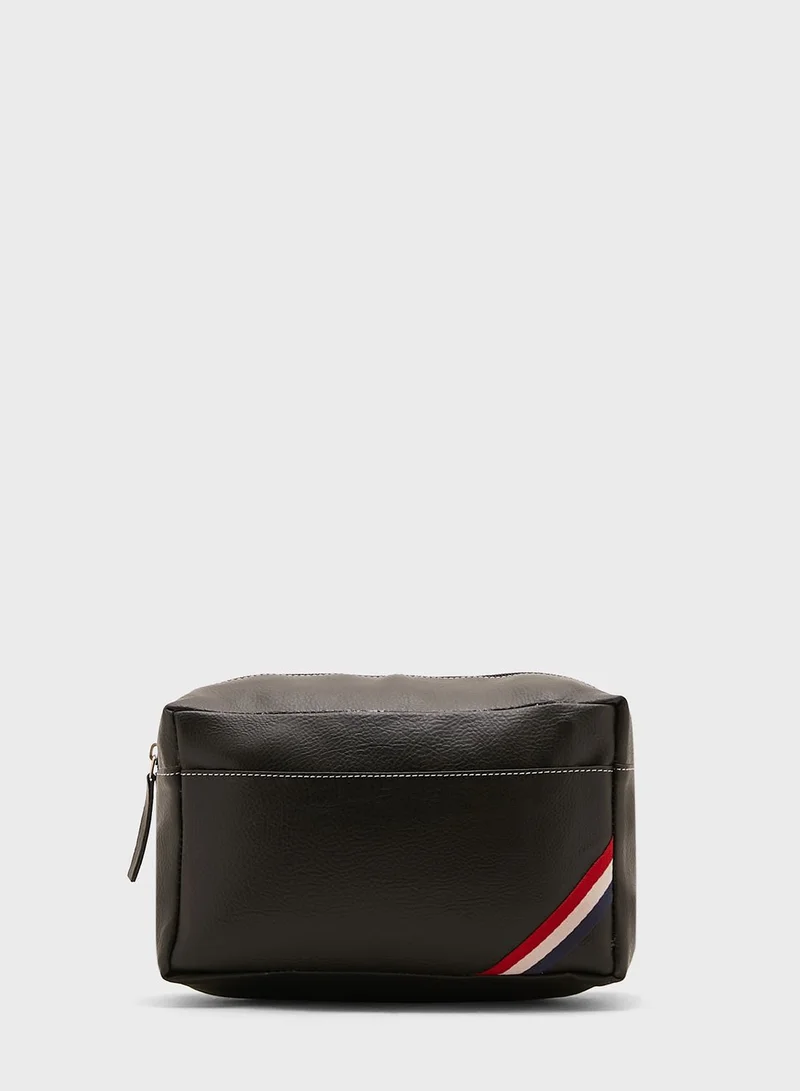 Seventy Five Spacious Webbing Detail Washbag