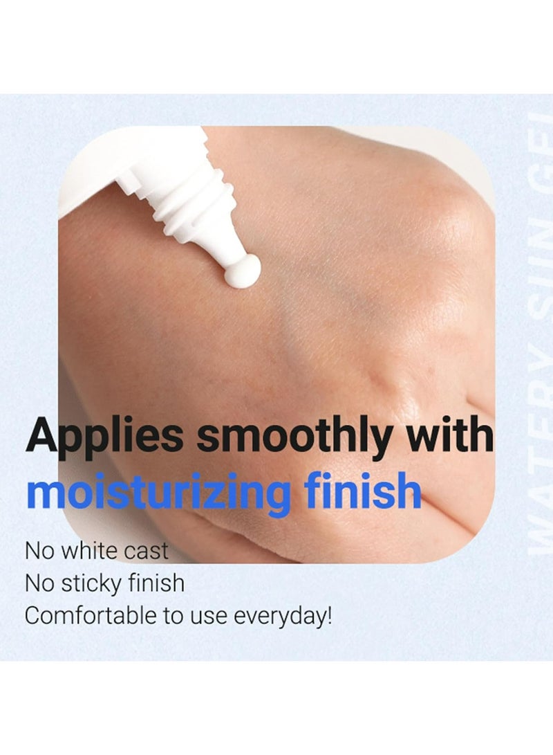 ISNTREE Hyaluronic Acid Watery Sun Gel SPF 50+ PA++++ 50ml | Korean Hydrating Sunscreen with 8 Types of Hyaluronic Acid | Lightweight Moisturizing UV Protection for Sensitive Skin | Non-Greasy Daily Sun Care - Image 5