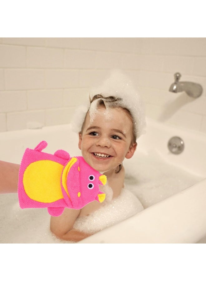 Bukela 5 Cartoon Children’s Bath Gloves – Soft Terry Cloth, Animal Design, for Washing Kids - Image 3
