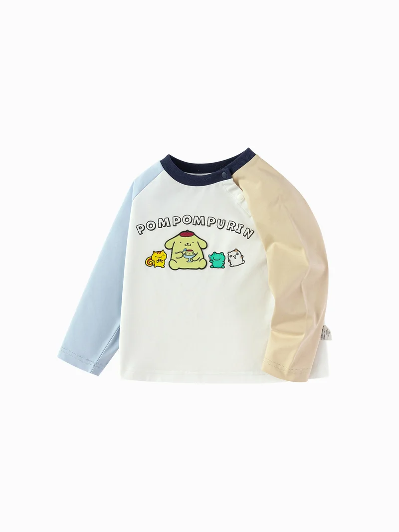 Balabala Boy Toddler Round v-neck long-sleeved T-shirt