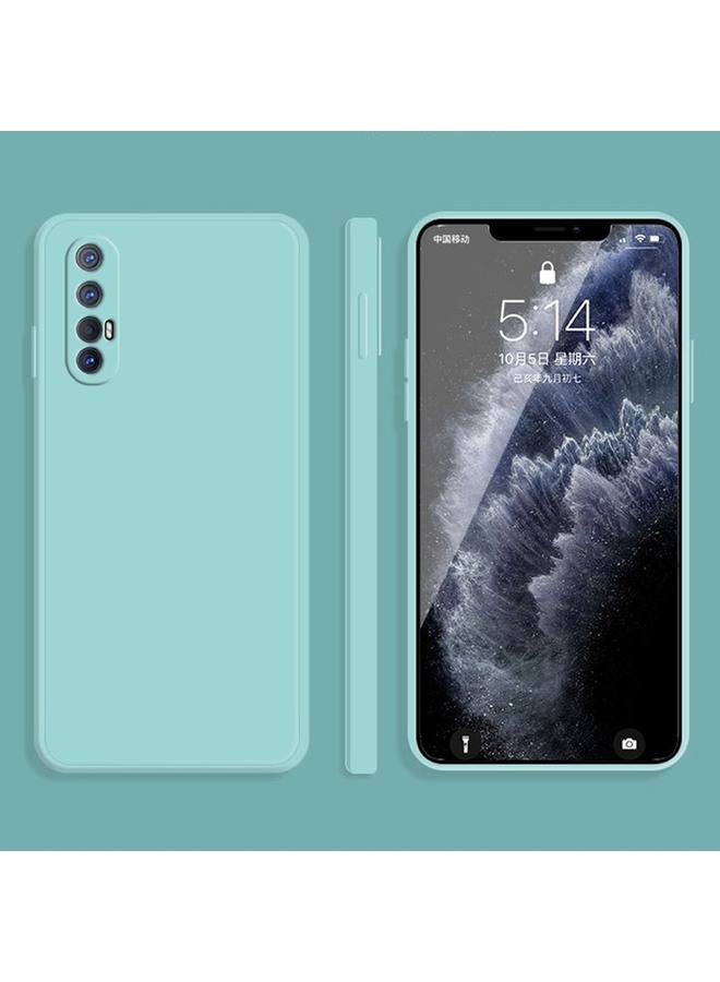 S-TOP Case For OPPO Reno3 Pro Solid Color Imitation Liquid Silicone Straight Edge Dropproof Full Coverage Protective Case - Image 1