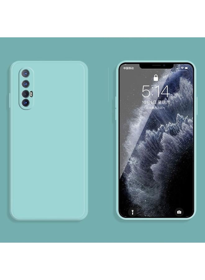 S-TOP Case For OPPO Reno3 Pro Solid Color Imitation Liquid Silicone Straight Edge Dropproof Full Coverage Protective Case - Image 2