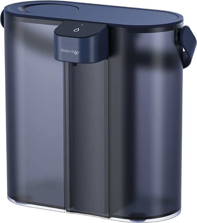 Waterdrop Compact Electric Water Filter Pitcher, 200-Gallon Rechargeable Instant Powerful Dispenser, NSF/ANSI 42&53&401, Reduce PFAS, Lead, Chlorine, 14-Cup, Blue, with 1 Filter, Does not Lower TDS - Image 1
