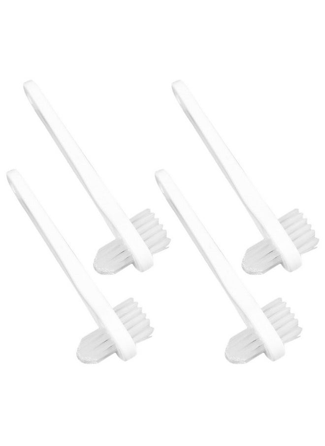Beaupretty Beaupretty 4 Pcs Cleaner Toothbrushes Portable Toothbrushes Toothbrushes for Cleaning Cleaner Finger Care Brush Double Head White Travel Pp  - Image 1