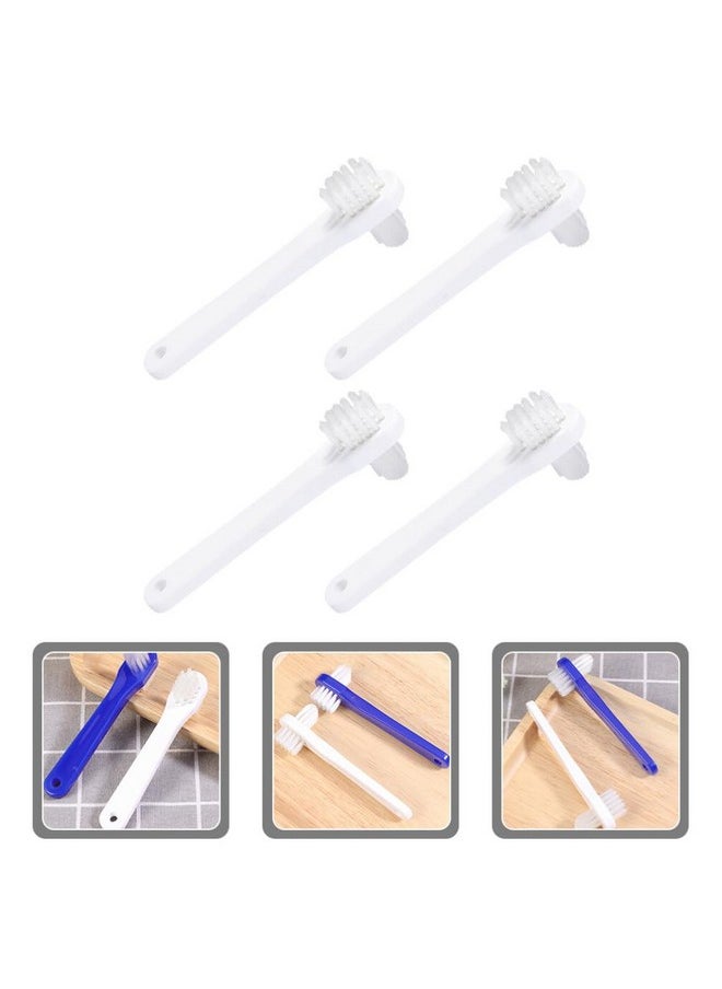 Beaupretty Beaupretty 4 Pcs Cleaner Toothbrushes Portable Toothbrushes Toothbrushes for Cleaning Cleaner Finger Care Brush Double Head White Travel Pp  - Image 3