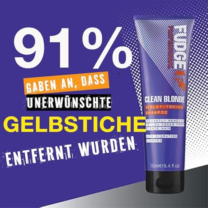 Fudge Shampoo by Fudge Clean Blonde Violet-Toning Shampoo 1000ml - Image 4