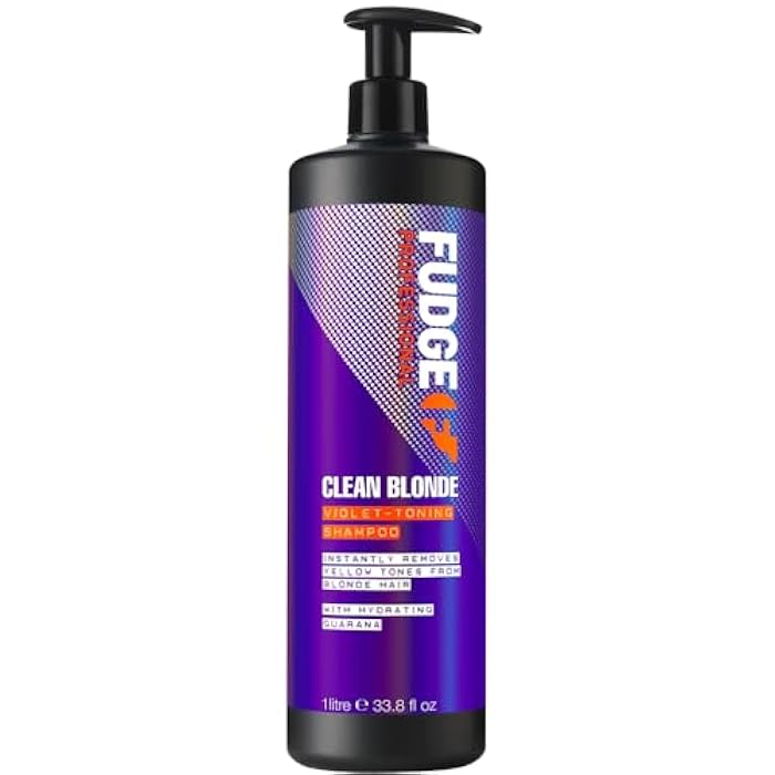 Fudge Shampoo by Fudge Clean Blonde Violet-Toning Shampoo 1000ml - Image 1