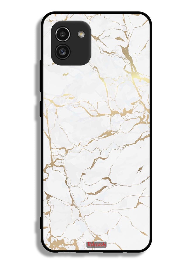 Tolwak Samsung Galaxy A03 Protective Case Cover Marble Pattern - Image 1
