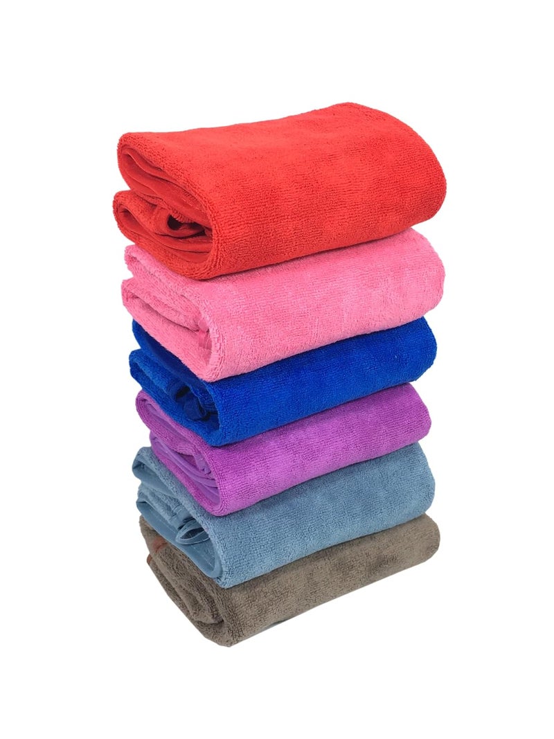 CLUZE Microfiber Face Towel Set Super Soft Quick Drying Workout Sweat Towels Hanging and Absorbent Hand Towel for Gym Bathroom 40x60 cm Pack of 4 - Image 2
