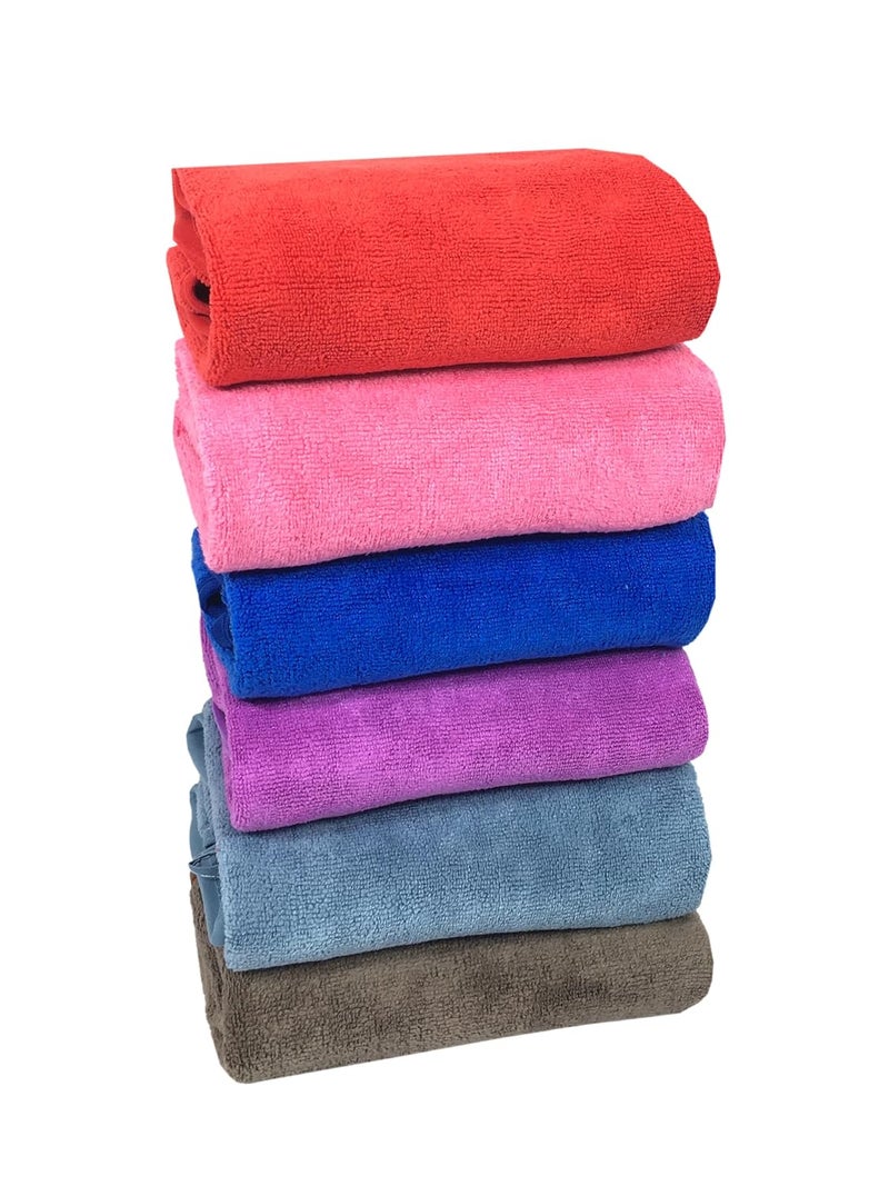 CLUZE Microfiber Face Towel Set Super Soft Quick Drying Workout Sweat Towels Hanging and Absorbent Hand Towel for Gym Bathroom 40x60 cm Pack of 4 - Image 3