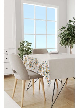 Cango Home Cream Orange Ramadan Themed Decorative Patterned Digital Printed Tablecloth CGH1304-MS  - Image 2