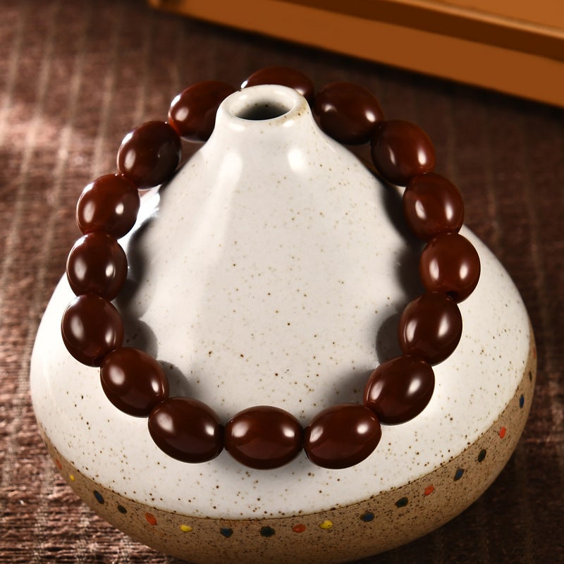 Arabic Style Saudi-Style Prayer Bead Bracelet, 16 Acrylic Beads in Solid  Colors