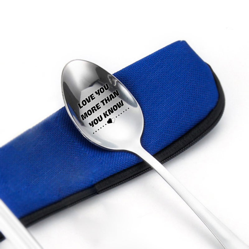 Europe And America Selling Family Family Friends Tableware Coffee Spoon Spoon Stainless Steel Spoon Gift Spoon - Image 1