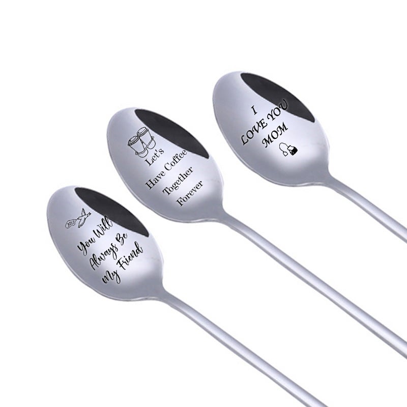 Europe And America Selling Family Family Friends Tableware Coffee Spoon Spoon Stainless Steel Spoon Gift Spoon - Image 2