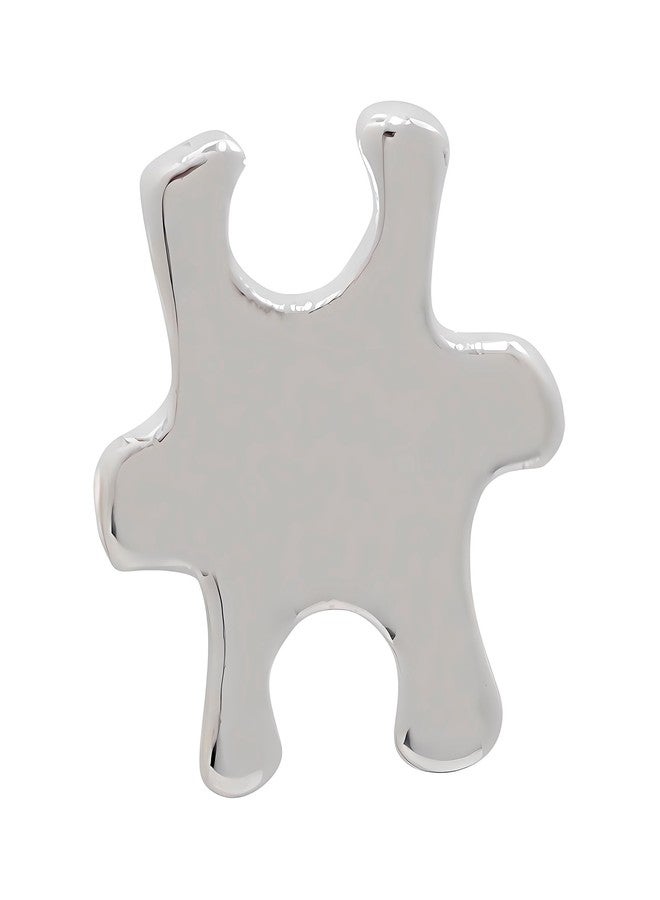 فوندريزينغ فور أ كوز جمع التبرعات لقضية نبيلة | دبوس صغير فضي على شكل قطعة أحجية التوحد - دبوس للتعليق على السترة للتوعية بالتوحد ومتلازمة أسبرجر - Image 1