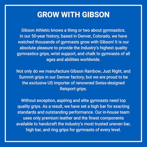 Gibson Athletic قبضات جيمناستيك غير المتساوية من جيبسون أثلتيك ساميت للفتيات، قبضات جلدية متينة مع أحزمة مزدوجة للإغلاق لتأمين القبضة، قبضات لجمناستيك المنافسات المبكرة، قبضات جيمناستيك - مصنوعة في الولايات المتحدة الأمريكية - Image 5
