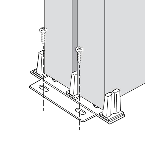 Prime-Line N 6796 Stamped Steel, Adjustable, Closet Door, Floor Guide (Single Pack) - Image 3