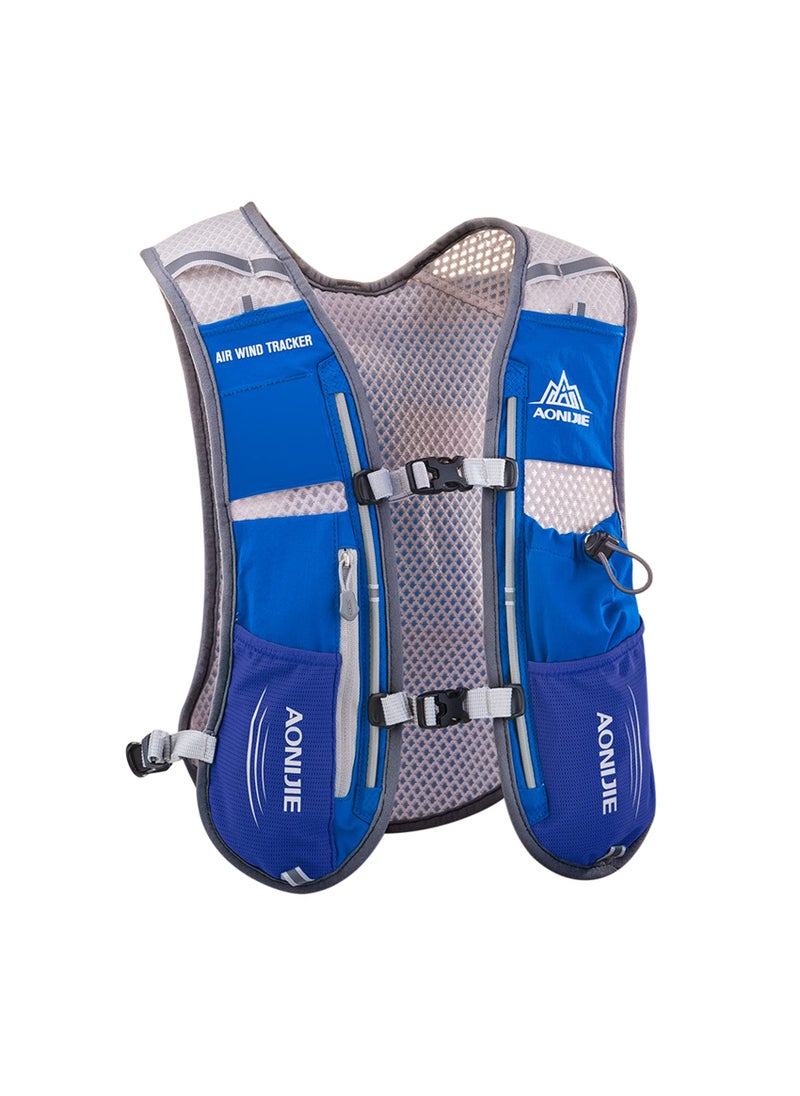 AONIJIE AONIJIE Hydration Vest Pack Backpack 5L Marathoner Running Race Hydration Blue  - Image 1
