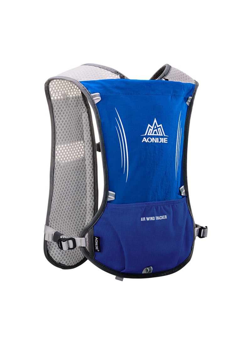 AONIJIE AONIJIE Hydration Vest Pack Backpack 5L Marathoner Running Race Hydration Blue  - Image 2