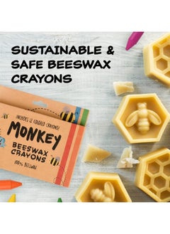 IMPRESA [2 Pack] Natural Beeswax Crayons For Toddlers And Kids Kid Friendly Crayons Made With 100% Pure Beeswax 12 Vibrant Colors In Each Set For Your Child  - Image 3