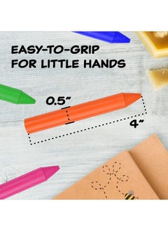 IMPRESA [2 Pack] Natural Beeswax Crayons For Toddlers And Kids Kid Friendly Crayons Made With 100% Pure Beeswax 12 Vibrant Colors In Each Set For Your Child  - Image 4