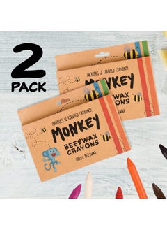 IMPRESA [2 Pack] Natural Beeswax Crayons For Toddlers And Kids Kid Friendly Crayons Made With 100% Pure Beeswax 12 Vibrant Colors In Each Set For Your Child  - Image 5