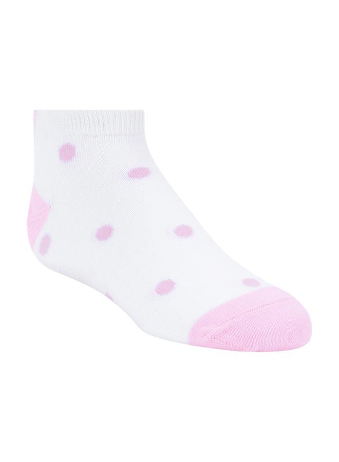 SKECHERS Girls' 6 Pack Low Cut Socks, White/Bright, 5-6.5 - Image 4