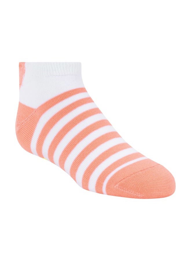 SKECHERS Girls' 6 Pack Low Cut Socks, White/Bright, 5-6.5 - Image 3