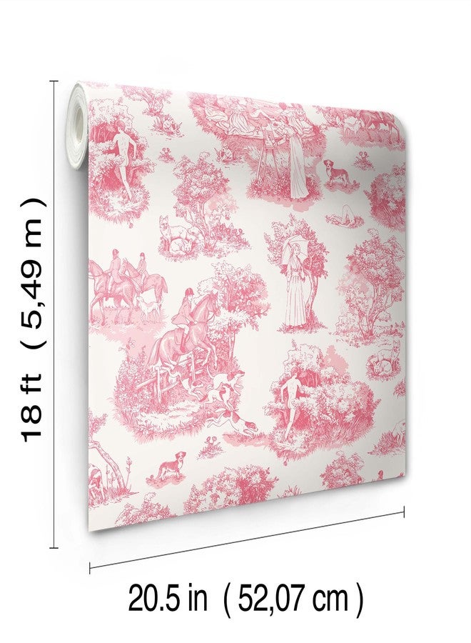 NuWallpaper Rachel Antonoff Pink The Chase Peel and Stick Wallpaper, RAS6262 - Image 5